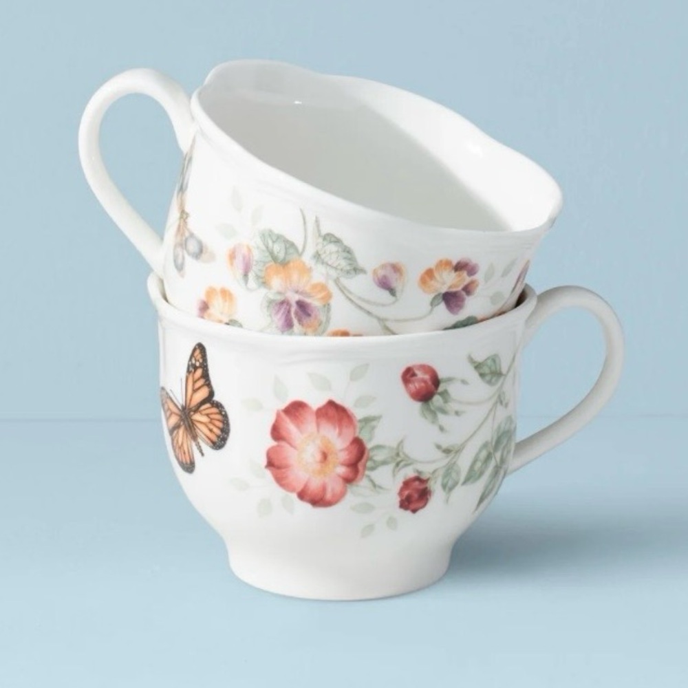 Lenox Butterfly Meadow Latte Set (2) - Picture 2 of 11